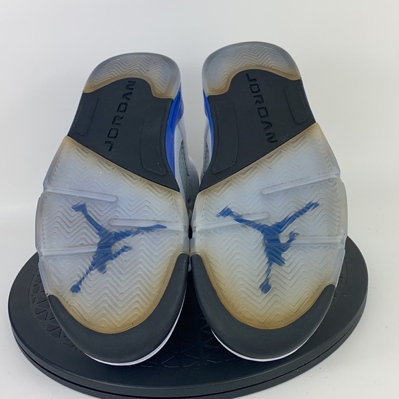 Nike Air Jordan 5 Retro 'Laney' 2013 White/Blue 136027-189 Men's Size 8 - Picture 10 of 12